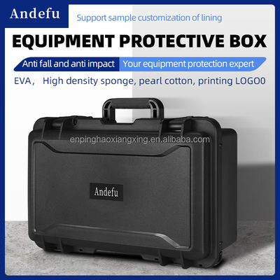 Industrial Plastic Tool Storage Case for Safety Equipment and Instrument Photography with Pull Rod Protection