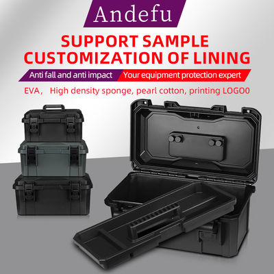 Waterproof IP67 Shockproof Hard Case with 406x236x206mm External Size and 2.2KG Weight for Military and Electronics Industry
