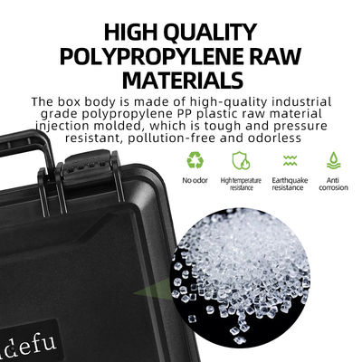 Lockable Hard Plastic Flight Case With Handle Convenient Carrying For Instruments Tools Accessories