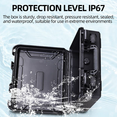 Large Capacity Tool Case With Wheels Drop Resistant Hard Shell Carrying Case