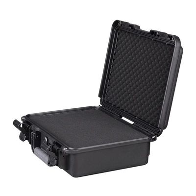 Hard Plastic Tool Case with Stainless Steel Chain Link Dual-Stage Locking System and Human-Centered Latching Mechanism