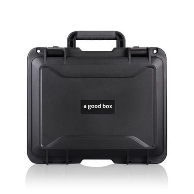 Hard Plastic Tool Case with Stainless Steel Chain Link Dual-Stage Locking System and Human-Centered Latching Mechanism