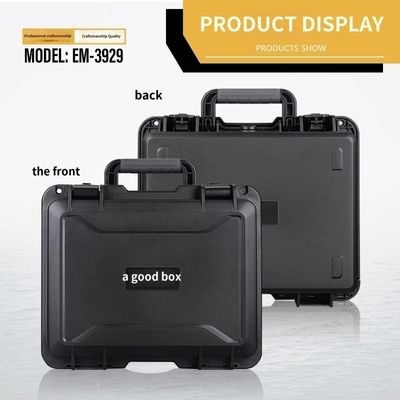 Hard Plastic Tool Case with Stainless Steel Chain Link Dual-Stage Locking System and Human-Centered Latching Mechanism