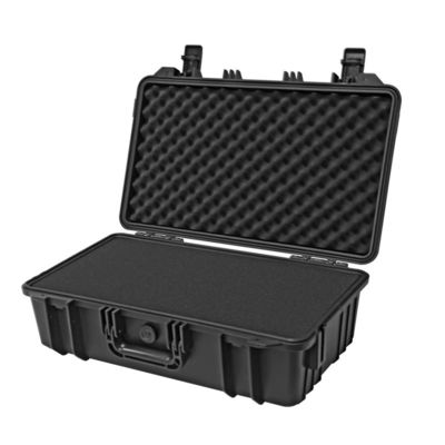 Multi-purpose Usage Portable Black PP Plastic Carrying Case Shockproof Dustproof Waterproof case with Pre-cut Foam Toolbox IP67