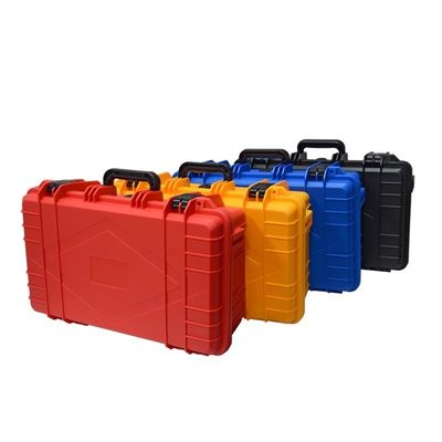 Multi-purpose Usage Portable Black PP Plastic Carrying Case Shockproof Dustproof Waterproof case with Pre-cut Foam Toolbox IP67