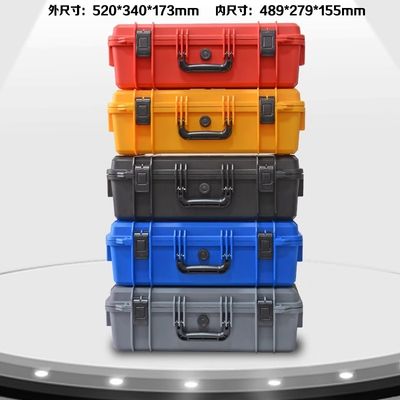 Multi-purpose Usage Portable Black PP Plastic Carrying Case Shockproof Dustproof Waterproof case with Pre-cut Foam Toolbox IP67