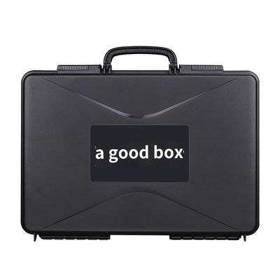 Multi Tool Box BLACK Heavy-Duty Shock Explosion Proof PP Storage Carrying Sponge Portable Box with Shockproof Protection
