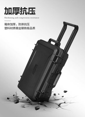Customized Support ODM Waterproof IP67 Photographic Electronic Equipment Case with Pull Rod Wheel and Custom Logo Accepted