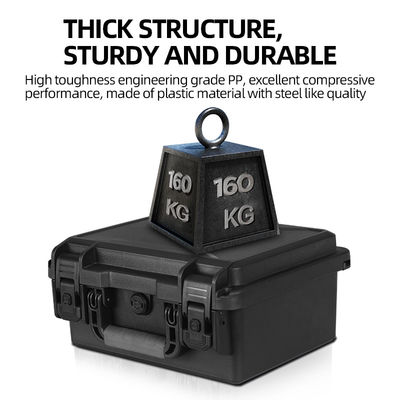 Customized Support OBM Hard Plastic Tool Case Waterproof IP67 Storage Case with Foam Various Sizes Multi-purpose Usage