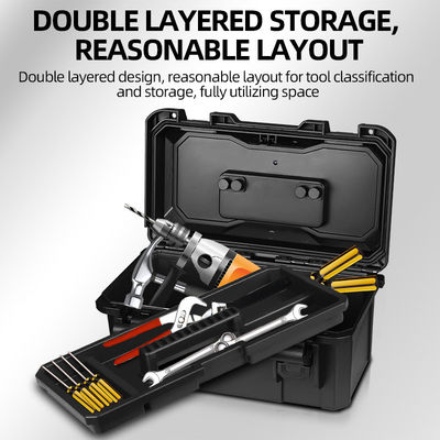 Hyper Tough 16-Inch IP67 Waterproof Toolbox with Customizable Lining and Dust Proof Protection for Tool Storage