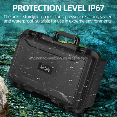 Camera Watch Drone Waterproof IP67 Outdoor Hard Case Customized PP Plastic Tool Case with Foam Lined and Carry Strap