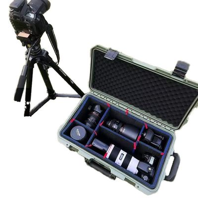 PP Design Waterproof Hard Plastic Carrying Tool Case with Wheels Customized OEM ODM Support Internal size 525*291*175 40 130 mm
