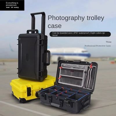 PP Design Waterproof Hard Plastic Carrying Tool Case with Wheels Customized OEM ODM Support Internal size 525*291*175 40 130 mm