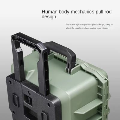 PP Design Waterproof Hard Plastic Carrying Tool Case with Wheels Customized OEM ODM Support Internal size 525*291*175 40 130 mm