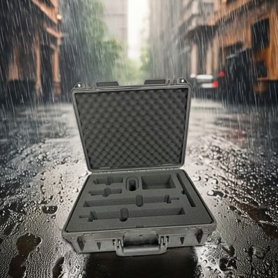 Multi Tool Box IP67 Waterproof Hard PP Black Plastic Carrying Case with Precut Foam Custom Color Accepted OEM/ODM Support