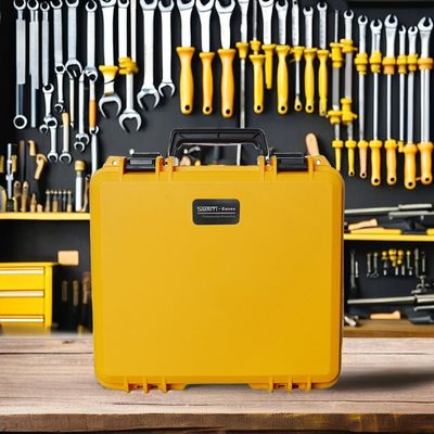 Yellow Foam Customized IP67 Waterproof EVA Molded Hard Shell Tool Case Carrying Storage Tool Box with Foam ODM Support