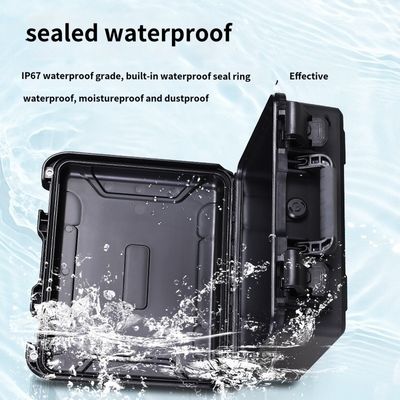 Customizable Waterproof Shockproof Plastic Storage Case with Foam Insert BLACK Inner Size mm 325*265*120 30 90