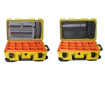 Customizable Internal Size Black IP67 Waterproof Shockproof Hard Plastic Tool Case for Instrument Equipment Protection