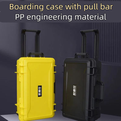 Customizable Internal Size Black IP67 Waterproof Shockproof Hard Plastic Tool Case for Instrument Equipment Protection