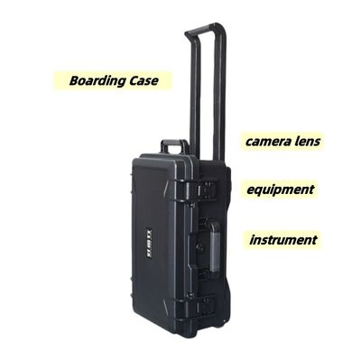 Customizable Internal Size Black IP67 Waterproof Shockproof Hard Plastic Tool Case for Instrument Equipment Protection