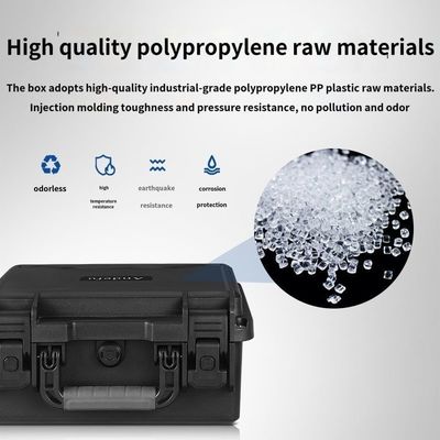 Multi Tool Box IP67 Waterproof Hard PP Black Plastic Equipment Instrument Tools Protective Carrying Case Precut Foam OEM