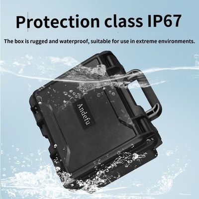 Multi Tool Box IP67 Waterproof Hard PP Black Plastic Equipment Instrument Tools Protective Carrying Case Precut Foam OEM