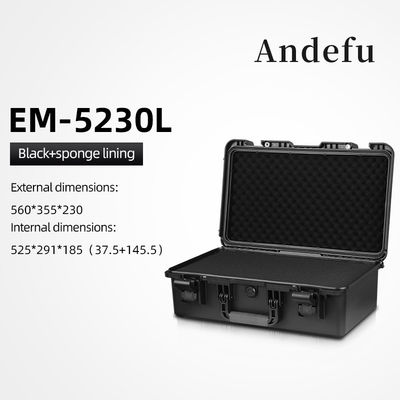 Shockproof Military Industry Compatible Tool Storage Case with 560*355*230mm Size for Secure Equipment Protection