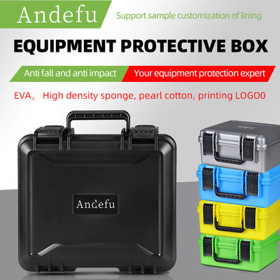 OEM Tool Storage Case ABS Plastic Tool Carrying Case Metal Packed Impact Resistance