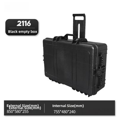 2116 Thickened plastic trolley case multi-function tool box equipment protection box instrument box safety box protection box travel case