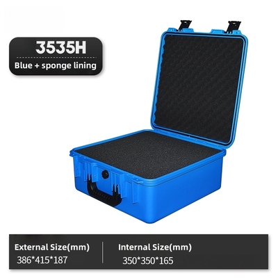 Plastic Handle Yellow Square Storage Safety Box for Photography Toolbox and Equipment Instrument Protective Case