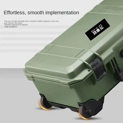 IP67 Waterproof Custom Tool Box With Wheels Customizable Hard Plastic Tool Case