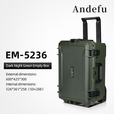 Professional 590x420x290mm Waterproof Equipment Box with 526x361x258mm Inner Size and 6.8kg Weight