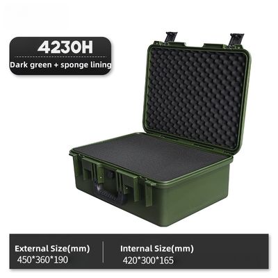 EM 4230H Crushproof Hard Carrying Case with Ergonomic Handle and Quick-Access Spring Latch for Secure Tool Storage