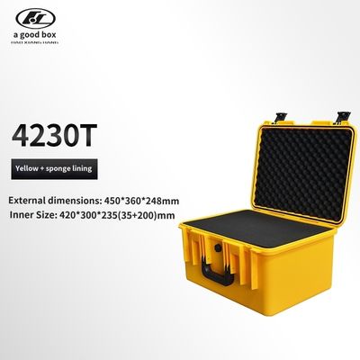 Customizable ABS Plastic Tool Case with Heavy-Duty Handle and Spring Lock System