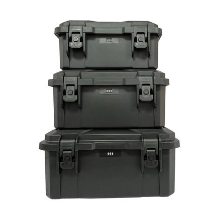 Heavy Duty Tool Box with 304 Stainless Steel Chain Two-Stage Locking System and Ergonomic Structure