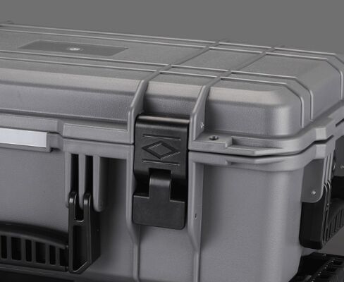 Heavy Duty Portable Tool Storage Box Featuring Impact Resistant Material and Secure Locking System Perfect for Field Technicians