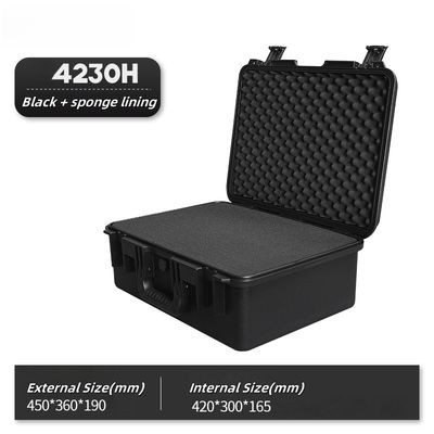 High Strength Tool Storage Case with 450x360x190mm External Size 420x300x165mm Inner Size and 2.45kg Weight for Secure Instrument Storage
